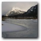 Banff National Park, Canada. See how sharp the mountain edge is!