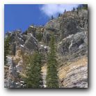 The jugged, Rockie Mountains, Lake Louise